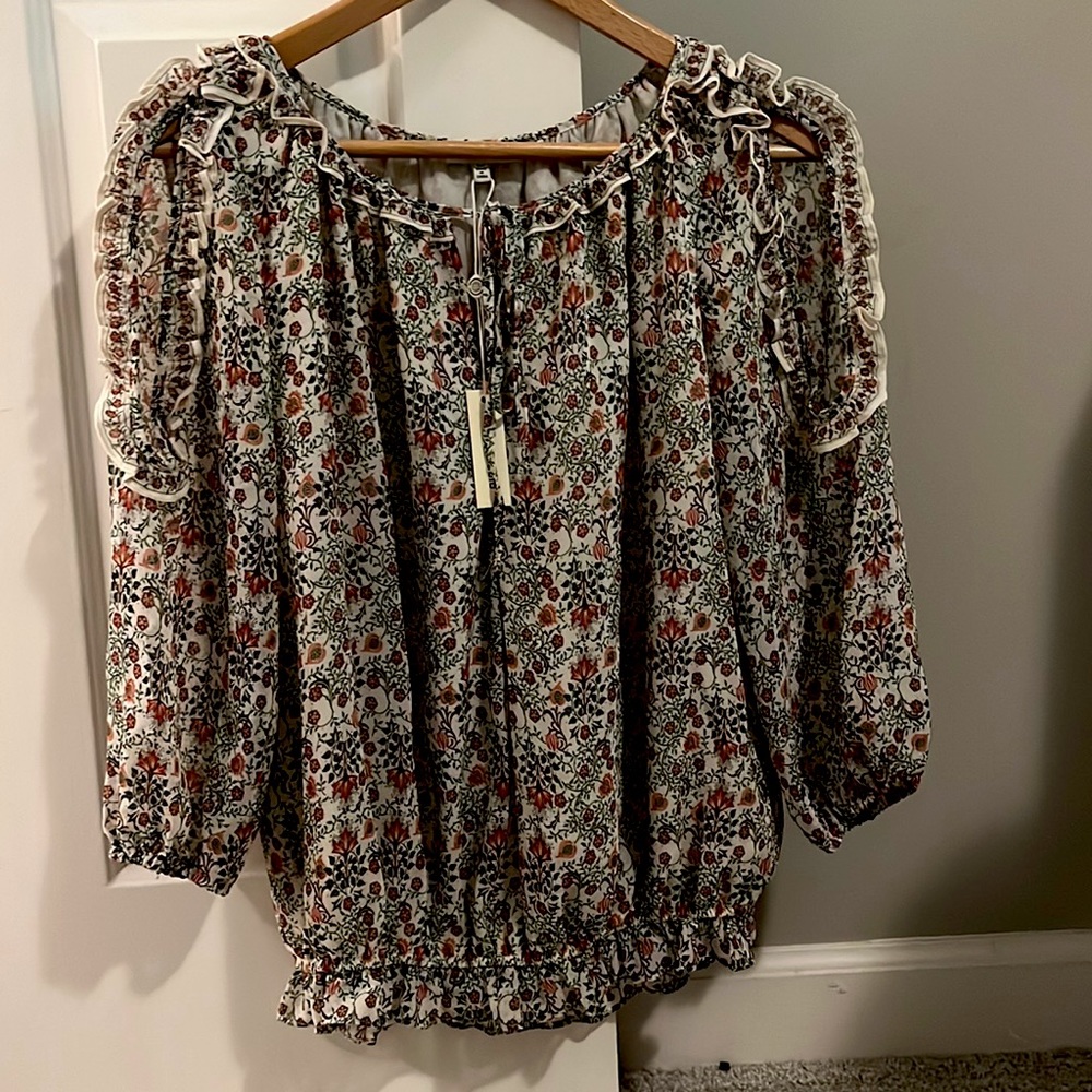 Max Studio, cold, shoulder shirt, M